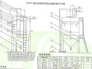 (袋式除塵器,DXJY型沉流濾筒式收塵器)